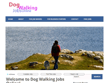 Tablet Screenshot of dogwalkingjobsonline.com
